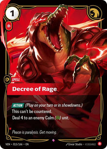 Decree of Rage [Rare] #015/166 - Vendetta