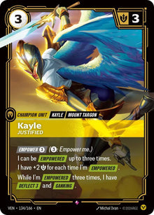 Kayle, Justified [Rare] #134/166 - Vendetta