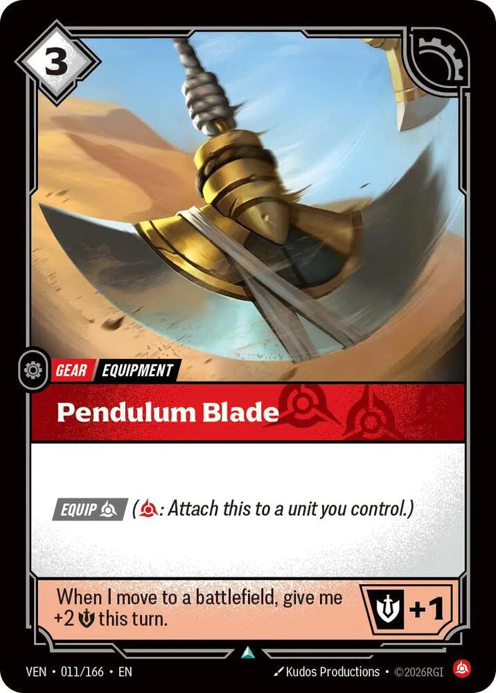 Pendulum Blade [Uncommon] #011/166 - Vendetta