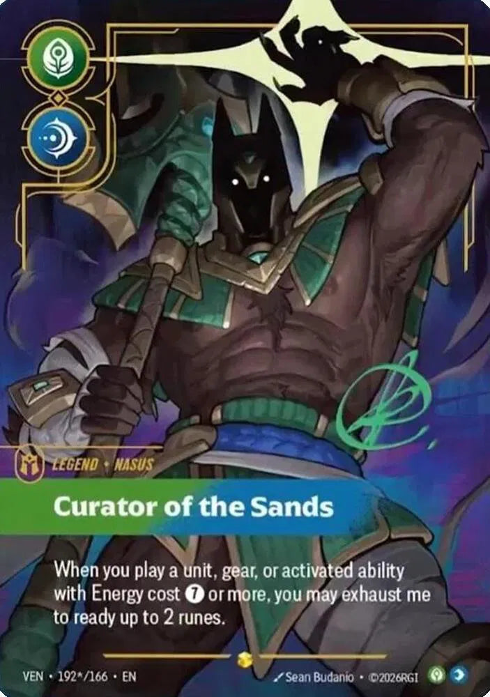 Nasus - Curator of the Sands [Signature] VEN 192*/166 - Vendetta Showcase