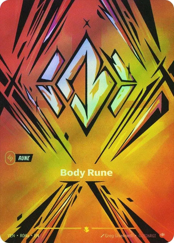 Body Rune [Alternate Art] R04a - Vendetta Showcase
