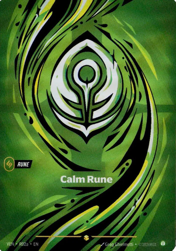Calm Rune [Alternate Art] R02a - Vendetta Showcase