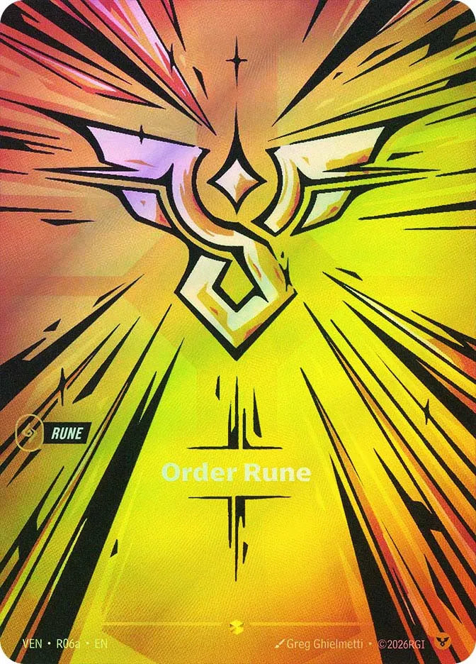 Order Rune [Alternate Art] R06a - Vendetta Showcase
