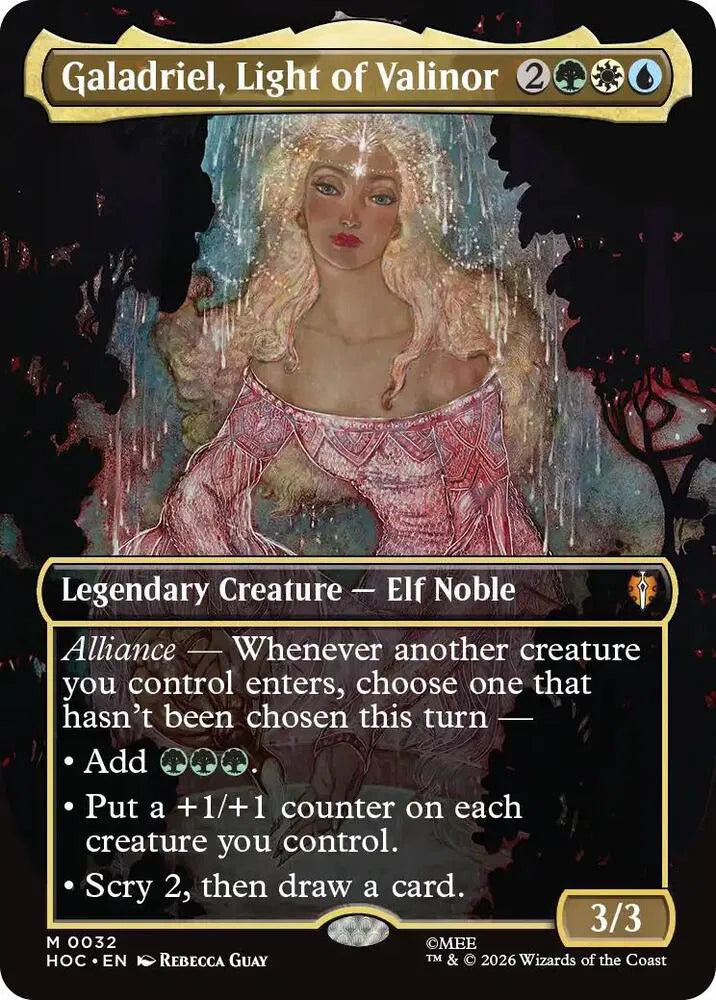 Galadriel, Light of Valinor [Borderless Foil] M 0032 - The Hobbit