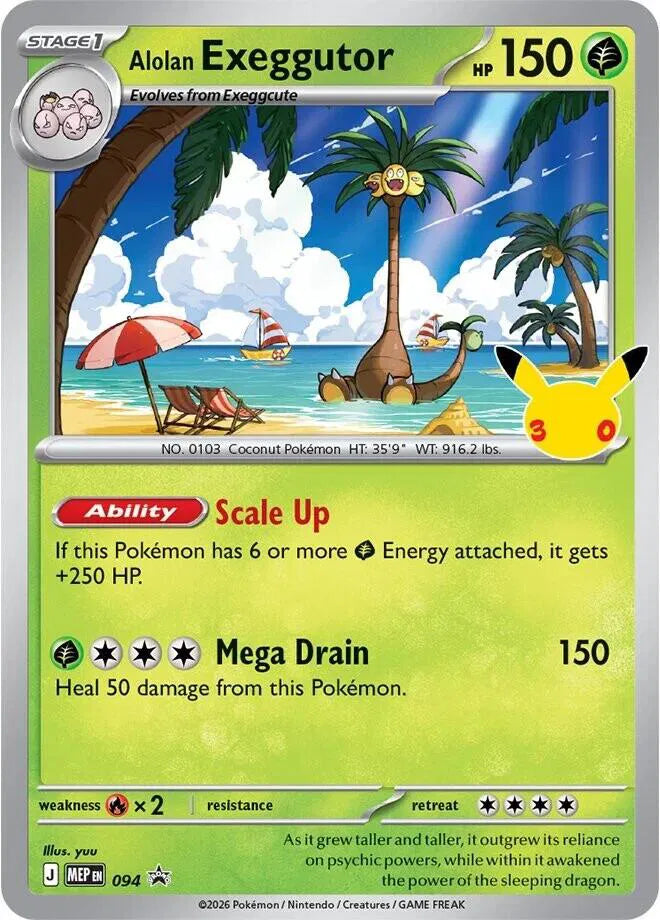 Alolan Exeggutor [Promo] MEP 094 - 30th Celebration