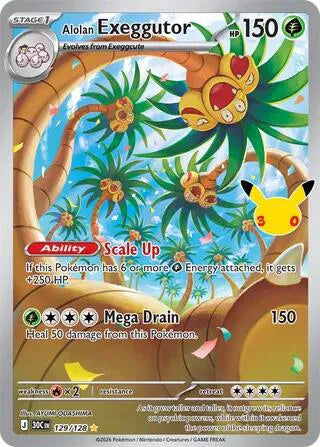 Alolan Exeggutor [Illustration Rare] 129/128 - 30th Celebration