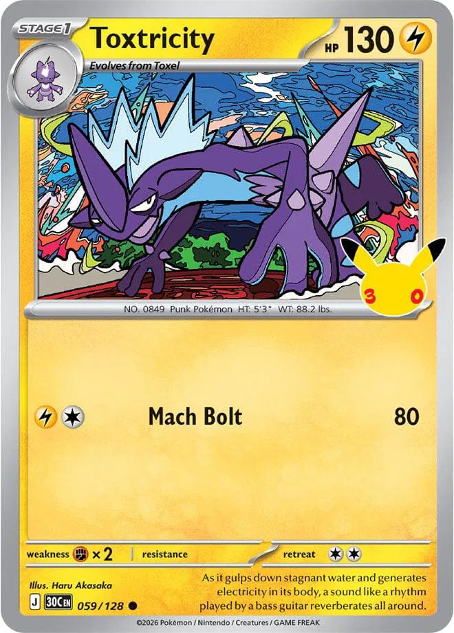Toxtricity [Holo] 30C 059/128 - 30th Celebration