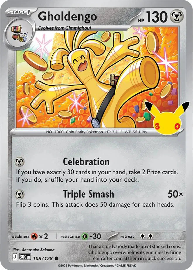 Gholdengo [Holo] 30C 108/128 - 30th Celebration