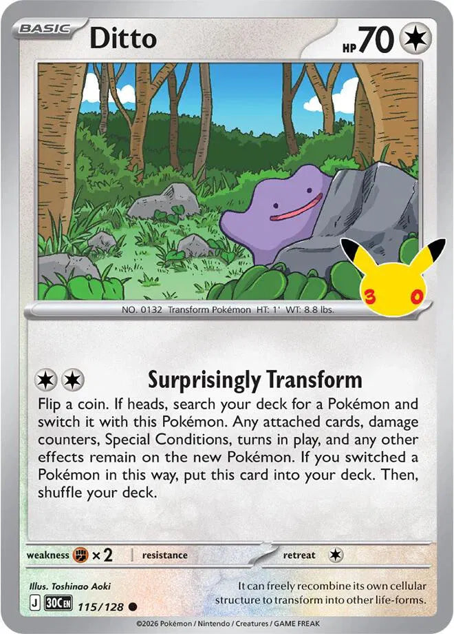 Ditto [Holo] 30C 115/128 - 30th Celebration