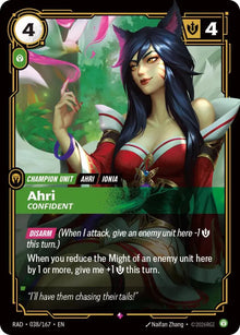 Ahri, Confident [Rare] #038/167 - Radiance
