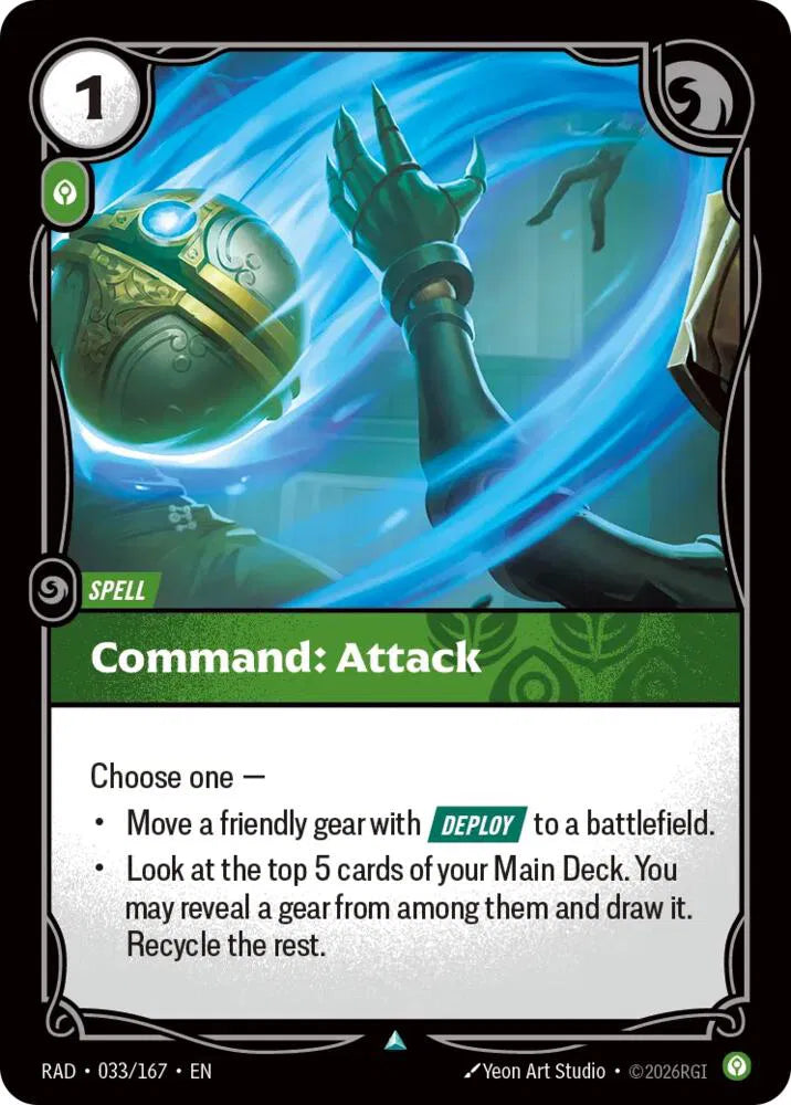 Command: Attack [Uncommon] #033/167 - Radiance