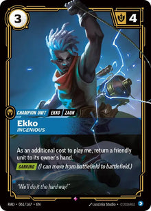 Ekko, Ingenious [Rare] #061/167 - Radiance