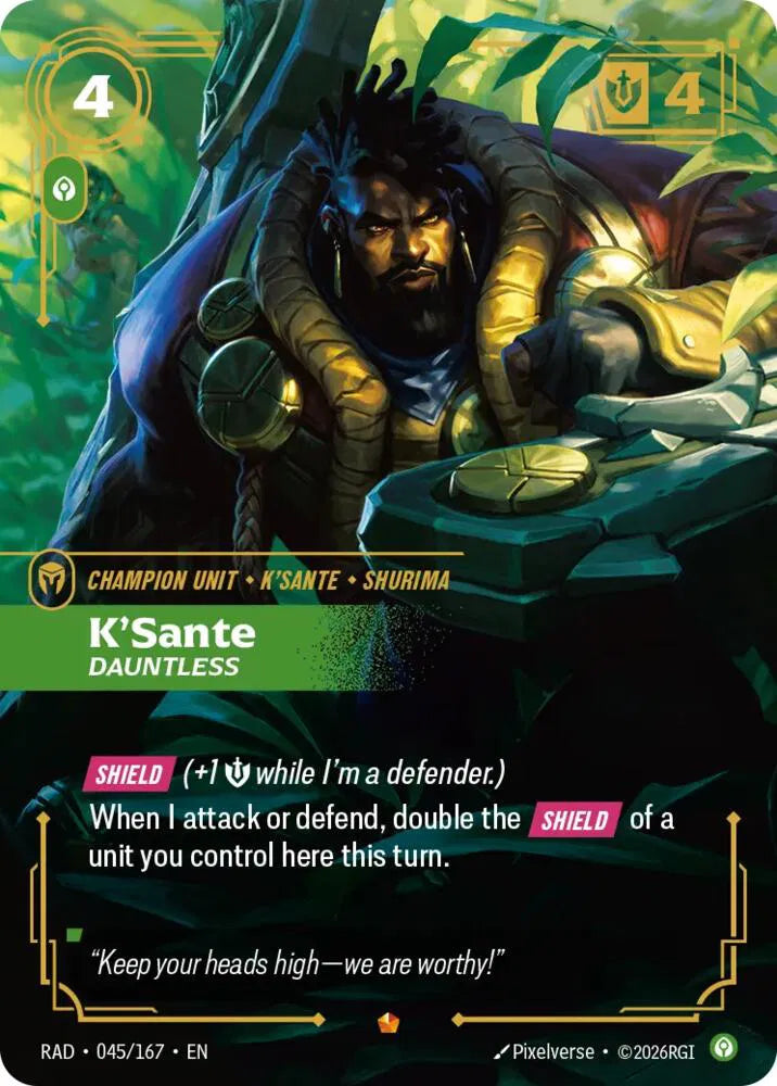 K'Sante, Dauntless [Epic] #045/167 - Radiance