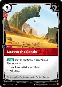 Lost to the Sands [Uncommon] #013/167 - Radiance