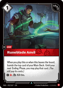 Runeblade Anvil [Uncommon] #012/167 - Radiance
