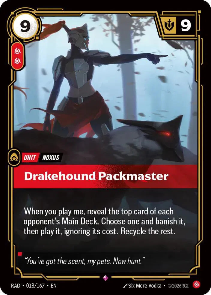 Drakehound Packmaster [Rare] #018/167 - Radiance