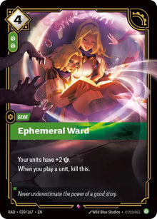 Ephemeral Ward [Rare] #039/167 - Radiance