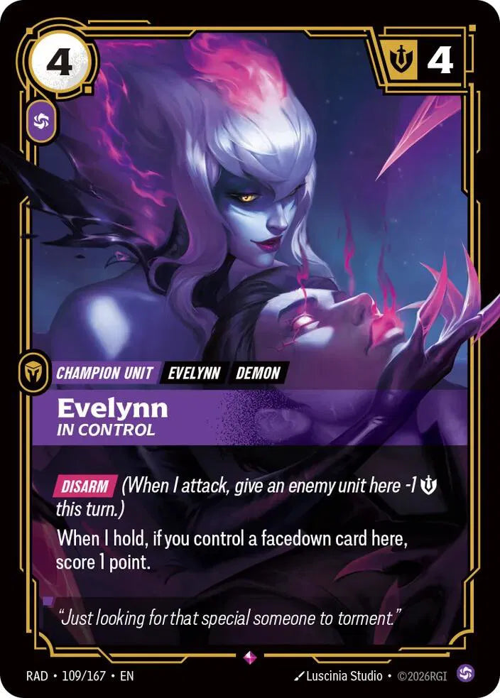 Evelynn, In Control [Rare] #109/167 - Radiance