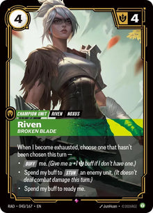 Riven, Broken Blade [Rare] #043/167 - Radiance