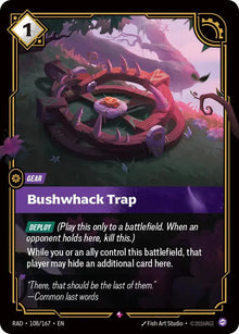 Bushwhack Trap [Rare] #108/167 - Radiance