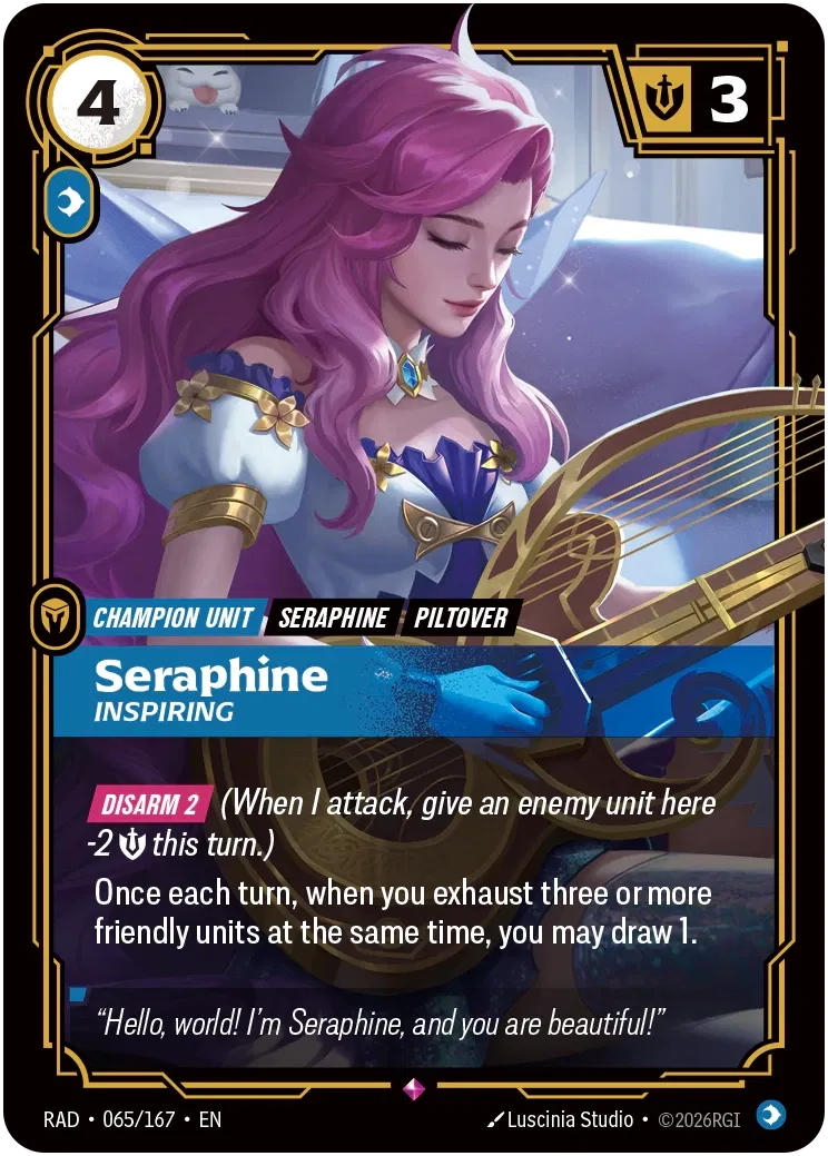 Seraphine, Inspiring [Rare] #065/167 - Radiance