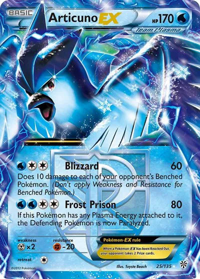 Articuno EX (Team Plasma) [Ultra Rare] #25/135 - Plasma Storm