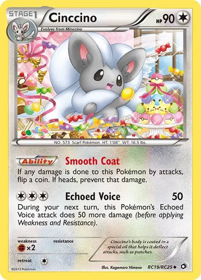 Cinccino [Uncommon] #RC19/RC25 - Legendary Treasures: Radiant Collections
