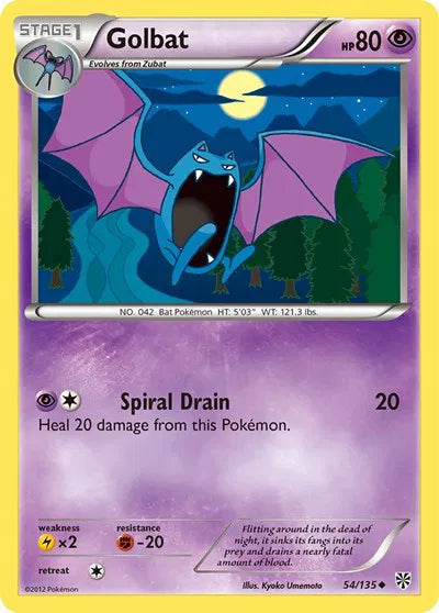 Golbat [Reverse Holo] 54/135 -  Plasma Storm