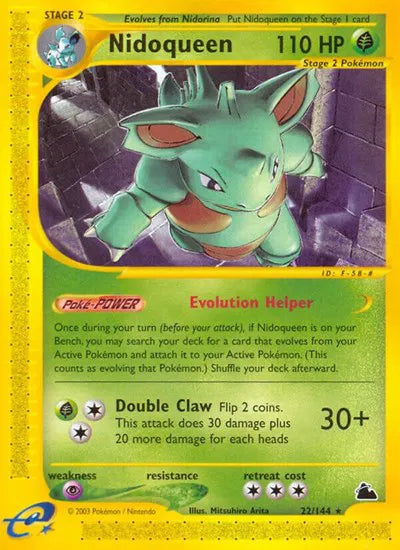 Nidoqueen [Reverse Foil Rare] #22/144 - Skyridge