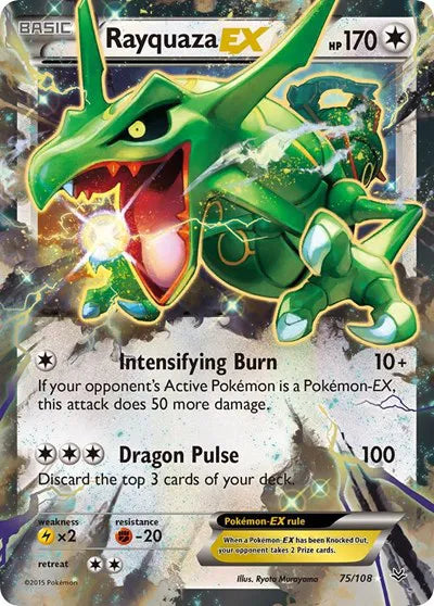 Rayquaza EX [Ultra Rare] 75/108 - Roaring Skies