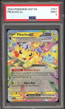Pikachu ex [Double Rare] SSP #057/191 - Surging Sparks [PSA 9 SLAB]