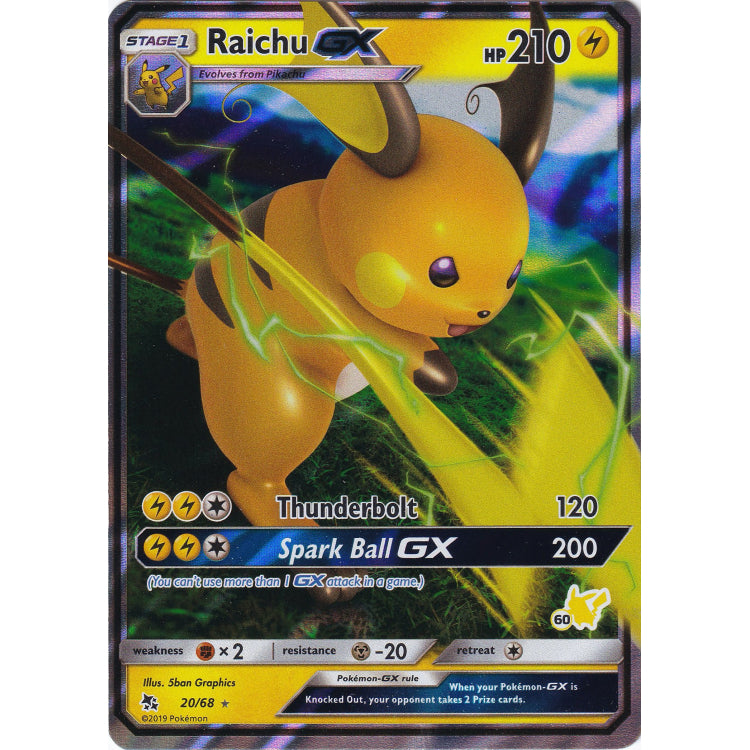 Raichu GX [#60 Pikachu Stamped] - Battle Academy [DMG]