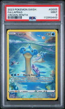 Lapras [Holo Rare] #GG05/GG70 - Crown Zenith [SLAB PSA 9]