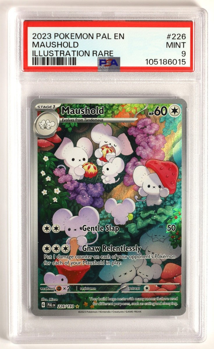 Maushold [Illustration Rare] #226/193 - Paldea Evolved (SLAB PSA 9)