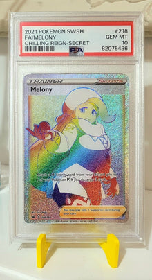 Melony [Hyper Secret Rare] #218/198 - Chilling Reign [SLAB PSA 10]