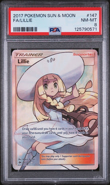 Lillie [Ultra Rare] #147/149 - Sun & Moon [PSA 8]