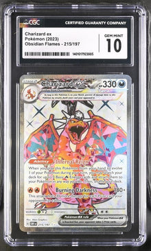 Charizard ex [Full Art Ultra Rare] #215/197 - Obsidian Flames [CGC 10]