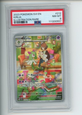 Kirlia [Illustration Rare] #212/198 - Scarlet & Violet [SLAB PSA 8]