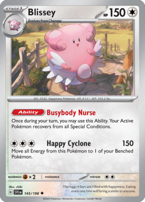 Blissey [Uncommon] #145/198 - Scarlet & Violet