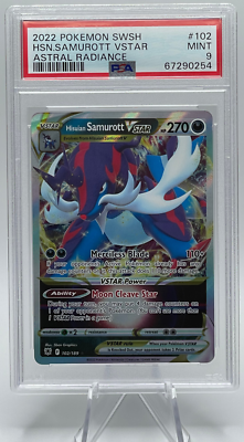 Hisuian Samurott VSTAR [Secret Rare] #209/189 - Astral Radiance [SLAB PSA 9]
