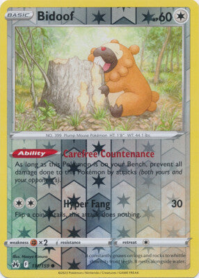 Bidoof [Reverse Holo] #111/159 - Crown Zenith