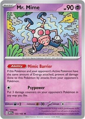 Mr. Mime [Reverse Holo] #122/165 - Pokemon 151
