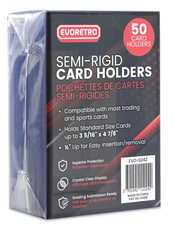[EVORETRO] Semi Rigid Card Holder (Pack of 50)
