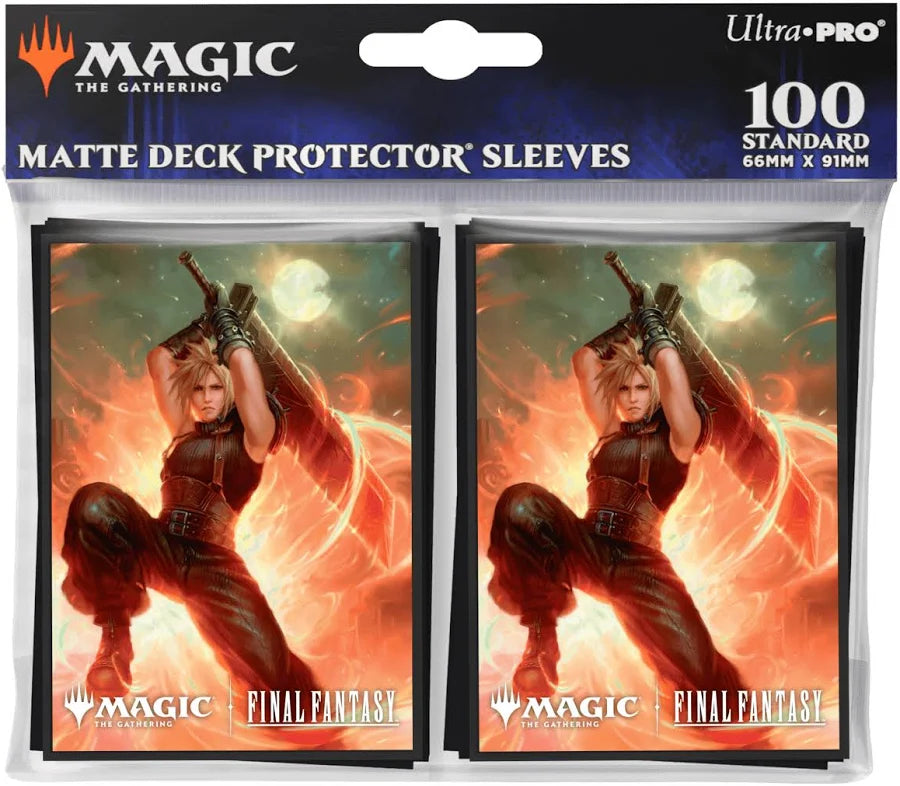 [Ultra Pro] MTG Final Fantasy - Cloud Strife - Matte Deck Protector Sleeves - 100ct
