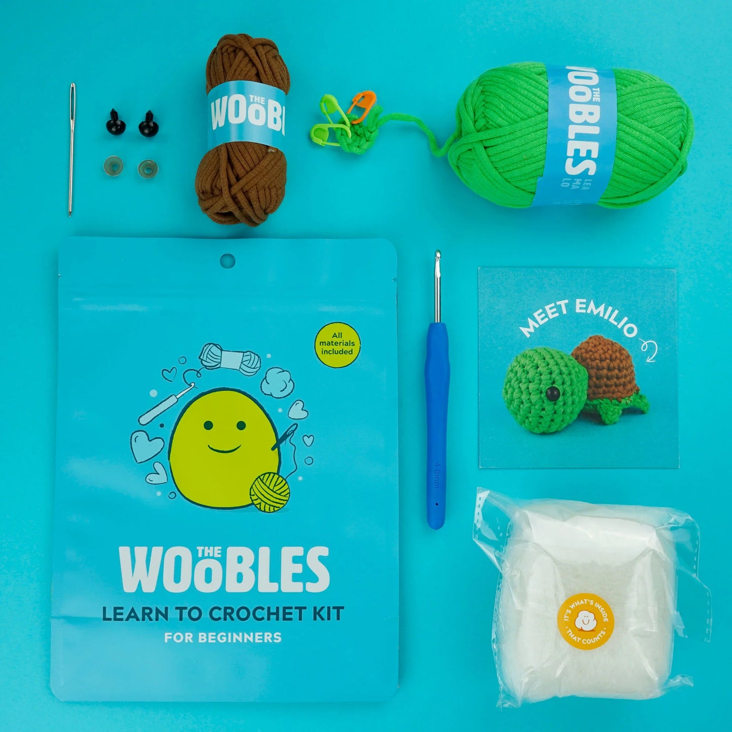 [The Woobles] Emilio the Turtle Crochet Kit