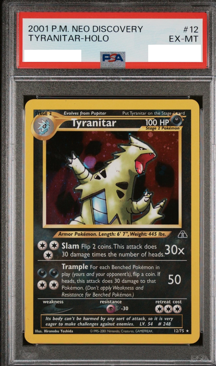 Tyranitar [Holo] 12/75 - Neo Discovery [PSA 5 Slab]